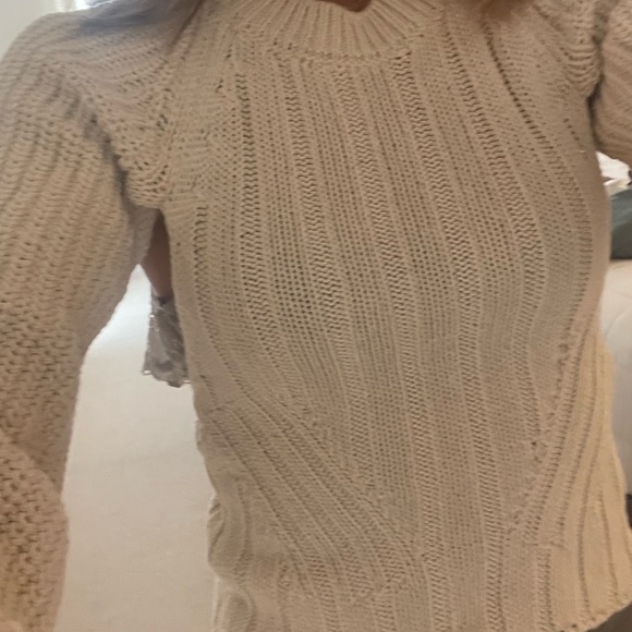 Zara cream open back sweater - Picture 5 of 10
